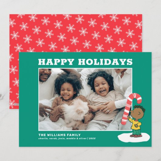 Franklin Pepermunt Snoepgoed Feestdagenkaart (Voorkant / Achterkant)