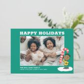 Franklin Pepermunt Snoepgoed Feestdagenkaart (Staand voorkant)