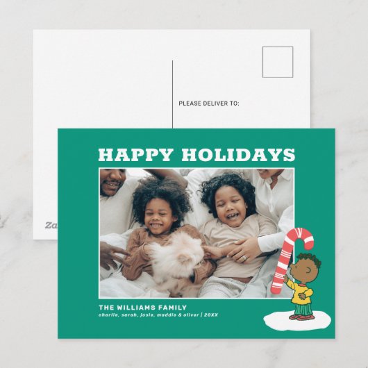 Franklin Pepermunt Snoepgoed Feestdagenkaart (Voorkant / Achterkant)