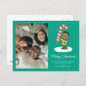 Franklin Pepermunt Snoepgoed Feestdagenkaart (Voorkant / Achterkant)