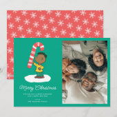 Franklin Pepermunt Snoepgoed Feestdagenkaart (Voorkant / Achterkant)