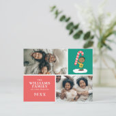 Franklin Pepermunt Snoepgoed Feestdagenkaart (Staand voorkant)