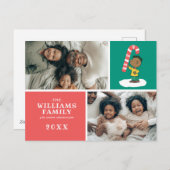 Franklin Pepermunt Snoepgoed Feestdagenkaart (Voorkant / Achterkant)