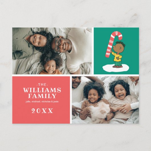 Franklin Pepermunt Snoepgoed Feestdagenkaart (Voorkant)