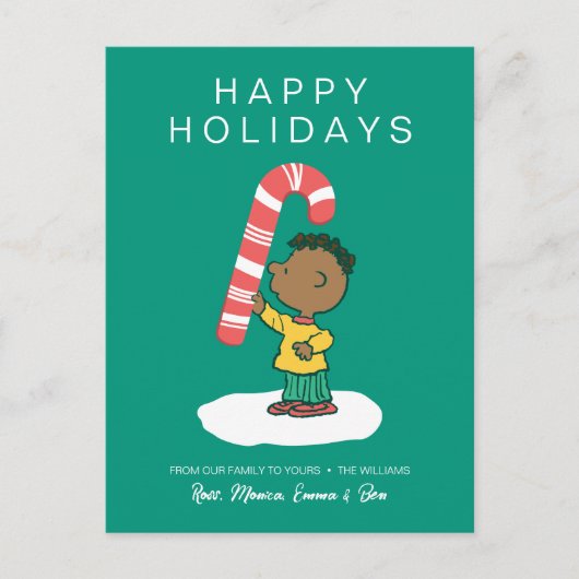 Franklin Pepermunt Snoepgoed Feestdagenkaart (Voorkant)