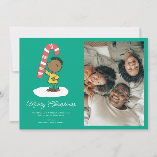 Franklin Peppermint Snoep Feestdagenkaart (Voorkant)