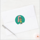 Franklin Peppermint Snoep Ronde Sticker<br><div class="desc">Charles Schulz's Peanuts Christmas-design leggen de essentie van kinderonschuld en de hartverwarmende sfeer van het vakantieseizoen vast.</div>