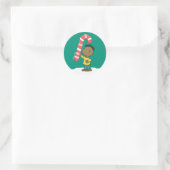 Franklin Peppermint Snoep Ronde Sticker (Tas)