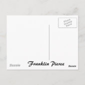 Franklin Pierce 14 Briefkaart (Achterkant)