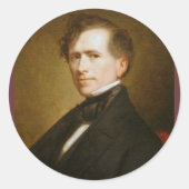 Franklin Pierce 14 Ronde Sticker (Voorkant)