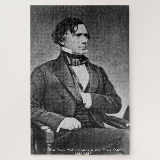 Franklin Pierce 14de President van Amerika. Legpuzzel (Verticaal)