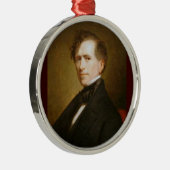 Franklin Pierce 14e President Metalen Ornament (Rechts)