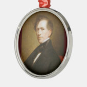 Franklin Pierce 14e President Metalen Ornament (Links)