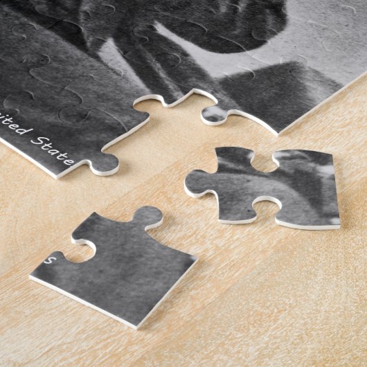 Franklin Pierce 14e President van Amerika. Legpuzzel (Zijkant)