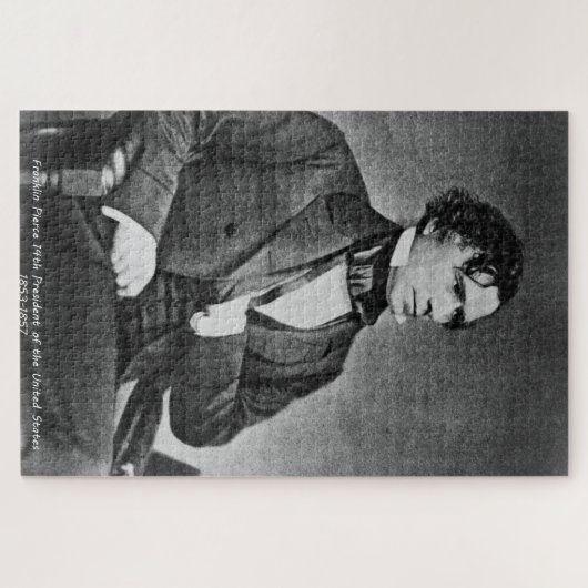 Franklin Pierce 14e President van Amerika. Legpuzzel (Horizontaal)