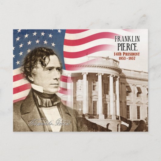 Franklin Pierce - 14e President van de Verenigde S Briefkaart (Voorkant)