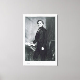 Franklin Pierce, 14e President van de Verenigde St Canvas Afdruk