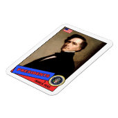 Franklin Pierce Baseball Card Magneet (Linkerzijde)
