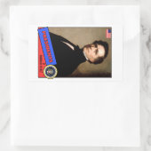 Franklin Pierce Baseball Card Rechthoekige Sticker (Tas)