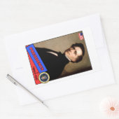 Franklin Pierce Baseball Card Rechthoekige Sticker (Envelop)