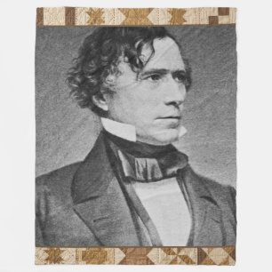 Franklin Pierce Presidentiële Quilt Dekbed Fleece Deken