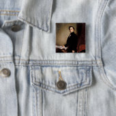 Franklin Pierce Vierkante Button 5,1 Cm (In situ)