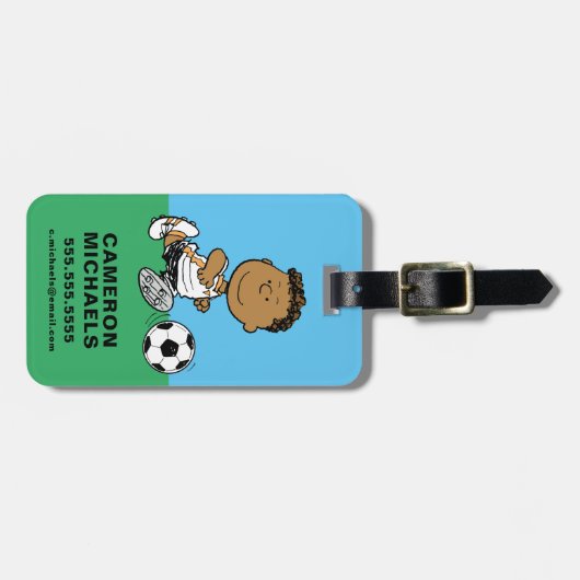 Franklin Plays Soccer Bagagelabel (Voorkant horizontaal)