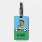 Franklin Plays Soccer Bagagelabel (Achterkant verticaal)