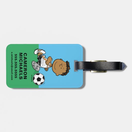 Franklin Plays Soccer Bagagelabel (Achterkant horizontaal)