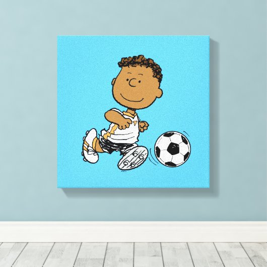 Franklin Plays Soccer Canvas Afdruk (Insitu (Houten vloer))