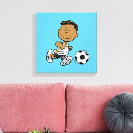 Franklin Plays Soccer Canvas Afdruk (Insitu (Woonkamer))