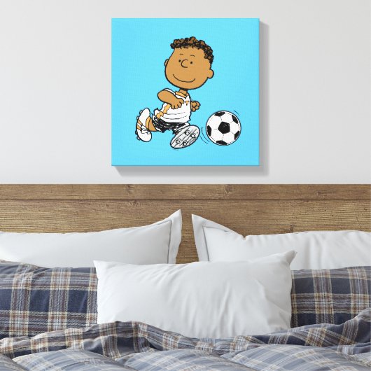 Franklin Plays Soccer Canvas Afdruk (Insitu (Slaapkamer))