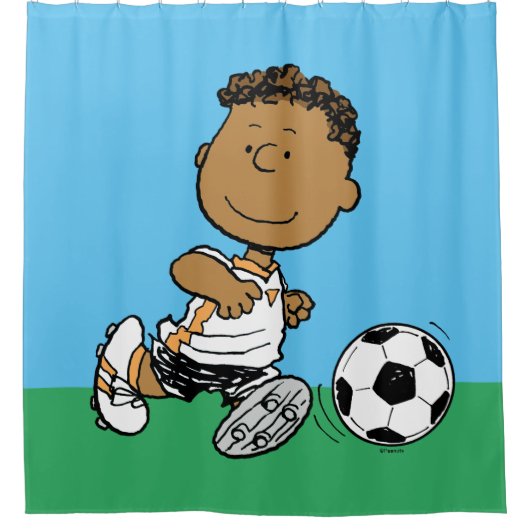 Franklin Plays Soccer Douchegordijn (Voorkant)