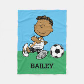Franklin Plays Soccer Fleece Deken (Voorkant)