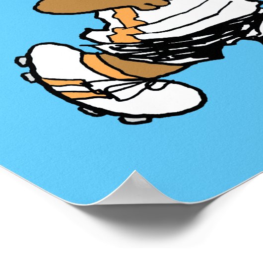 Franklin Plays Soccer Poster (Hoek)