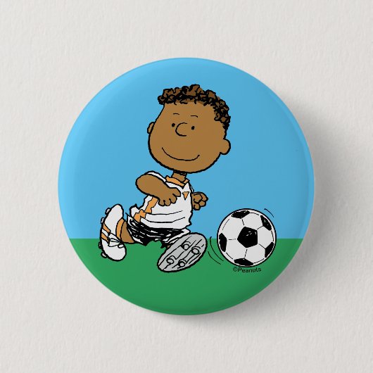 Franklin Plays Soccer Ronde Button 5,7 Cm (Voorkant)