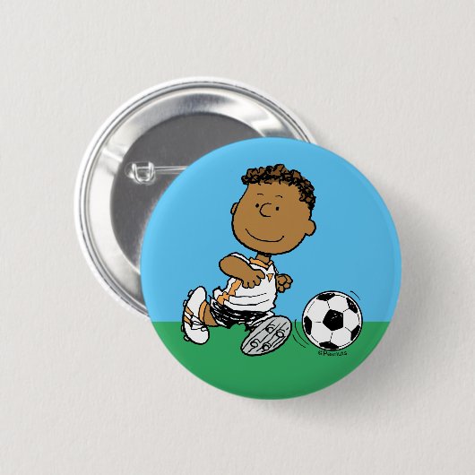 Franklin Plays Soccer Ronde Button 5,7 Cm (Voorkant /achterkant)