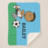 Franklin Plays Soccer Sherpa Deken (Voorkant)