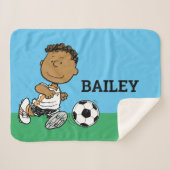 Franklin Plays Soccer Sherpa Deken (Voorkant (horizontaal))