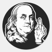 Franklin Ronde Sticker (Voorkant)