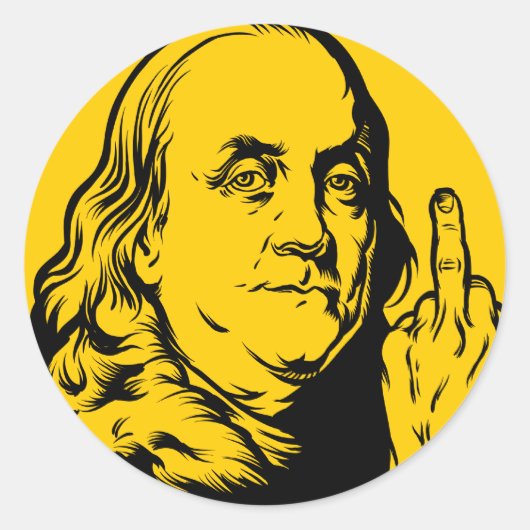 Franklin Ronde Sticker (Voorkant)