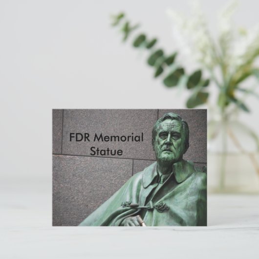 Franklin Roosevelt beeld FDR Memorial Briefkaart (Staand voorkant)