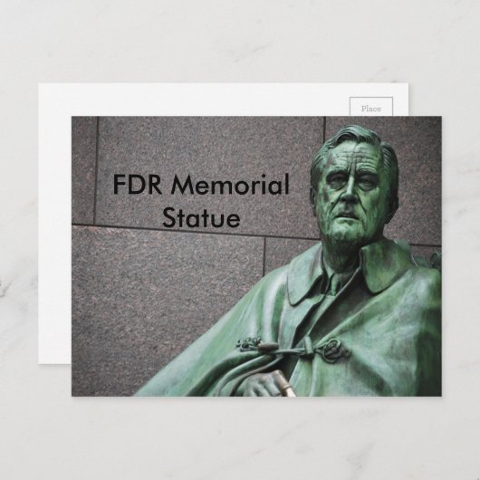 Franklin Roosevelt beeld FDR Memorial Briefkaart (Voorkant / Achterkant)