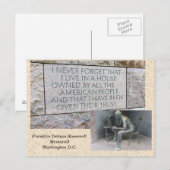 Franklin Roosevelt Memorial - briefkaart (Voorkant / Achterkant)