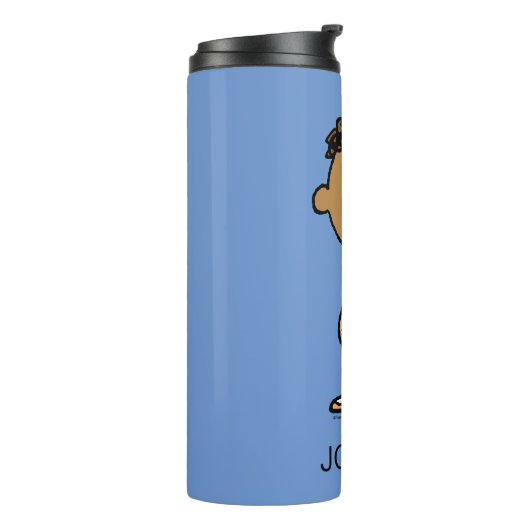 Franklin Smiling | Jouw namen toevoegen Thermosbeker (Gedraaid links)