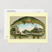 Franklin St., Tampa, Vintage van Florida Briefkaart (Voorkant / Achterkant)