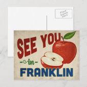 Franklin Tennessee Apple - Vintage Travel Briefkaart (Voorkant / Achterkant)
