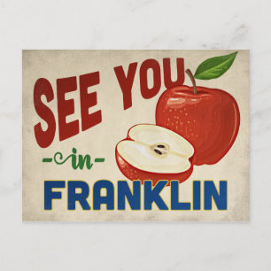 Franklin Tennessee Apple - Vintage Travel Briefkaart