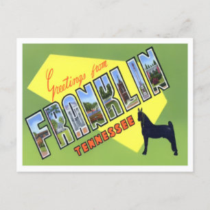 Franklin, Tennessee  Big Letters Briefkaart