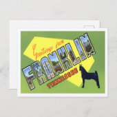 Franklin, Tennessee  Big Letters Briefkaart (Voorkant / Achterkant)